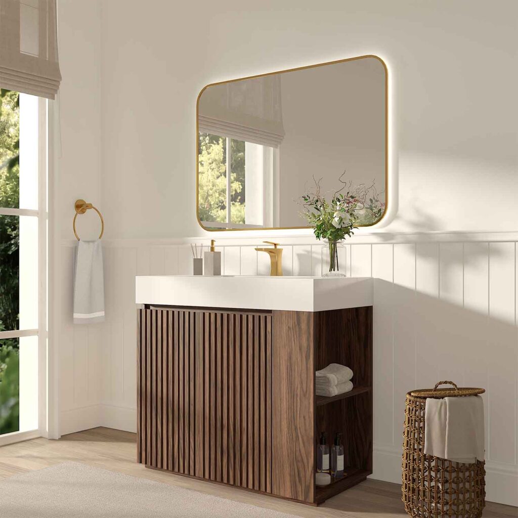 galan 36" winston walnut bathroom vanity