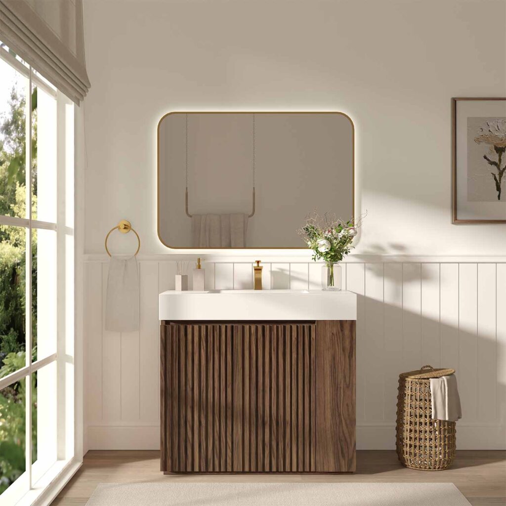 galan 36" winston walnut bathroom vanity
