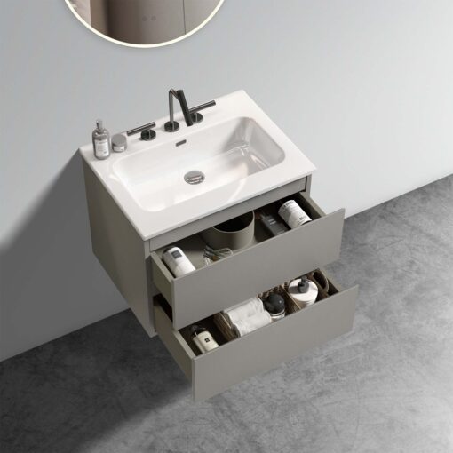 tia 24" space grey bathroom vanity with sink