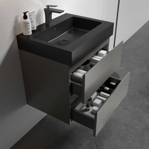 alice 24" gray bathroom vanity with sink