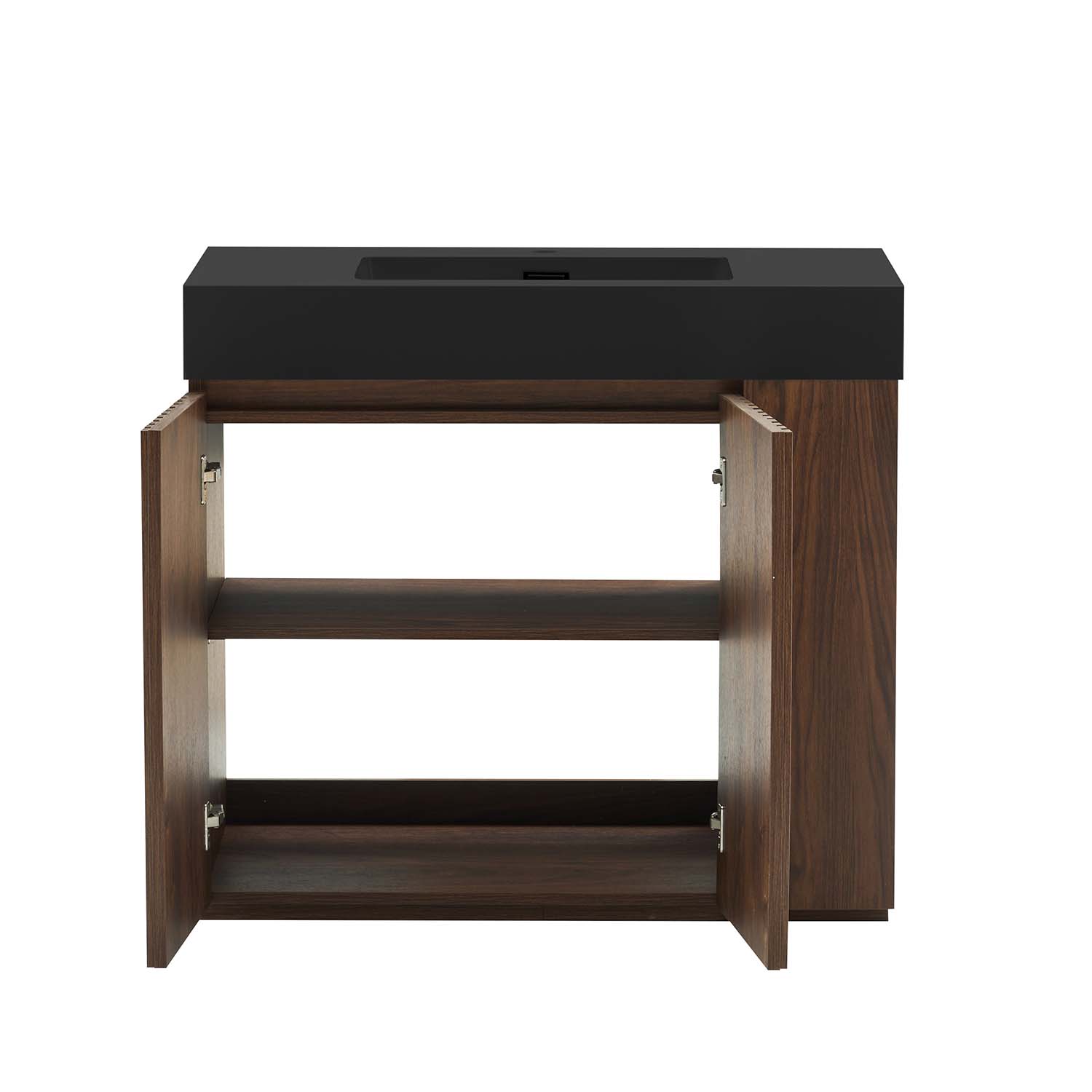 galan 36" winston walnut bathroom vanity