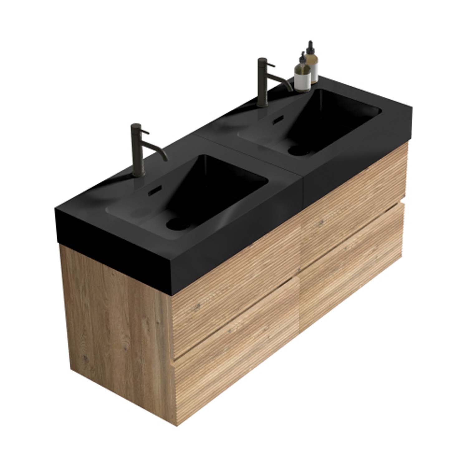 grace 48'' oak bathroom vanity with sink