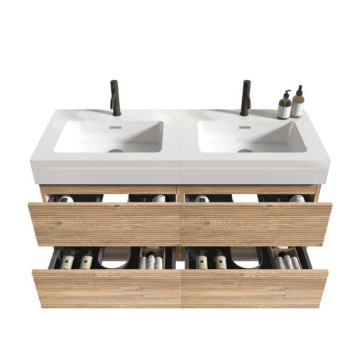 grace 48''oak bathroom vanity with sink