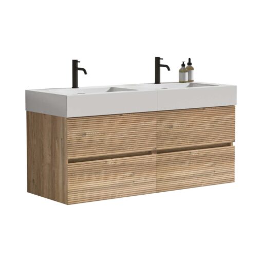 grace 48''oak bathroom vanity with sink