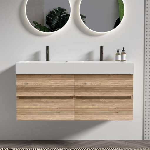 grace 48''oak bathroom vanity with sink
