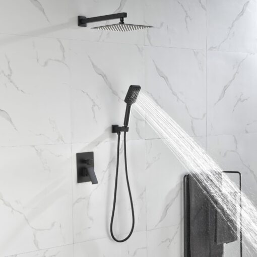 shower system matte black bathroom fixture
