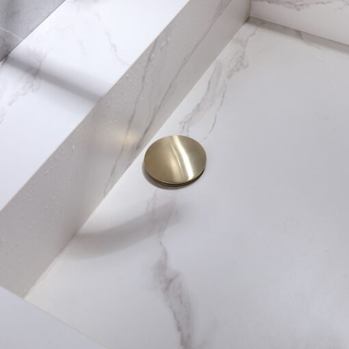 pop up drain brushed gold for bathroom sink
