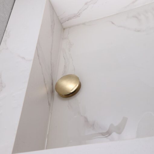 pop up drain brushed gold for bathroom sink