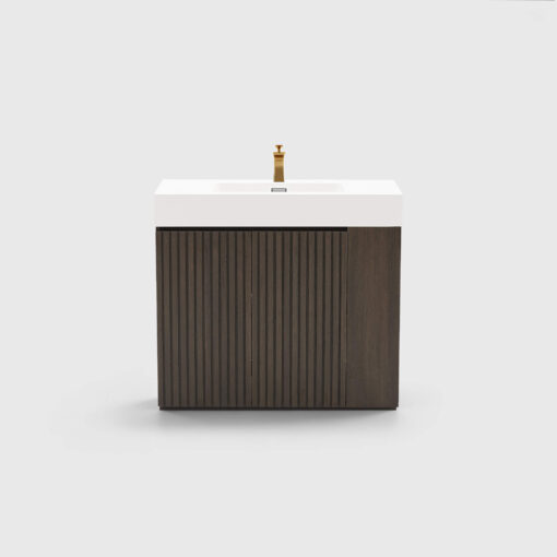 galan 36" smoked oak bathroom vanity