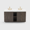 galan 60" smoked walnut bathroom vanity