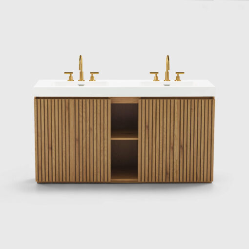galan 60" light oak bathroom vanity