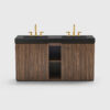 galan 60" winston walnut bathroom vanity