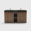 galan 60" winston walnut bathroom vanity