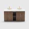 galan 60" winston walnut bathroom vanity