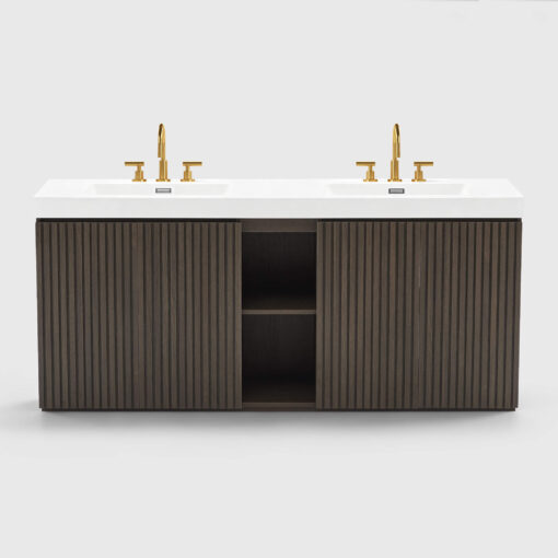 galan 72" winston walnut bathroom vanity