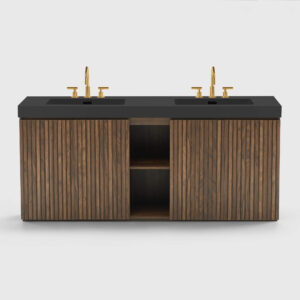 galan 72" winston walnut bathroom vanity