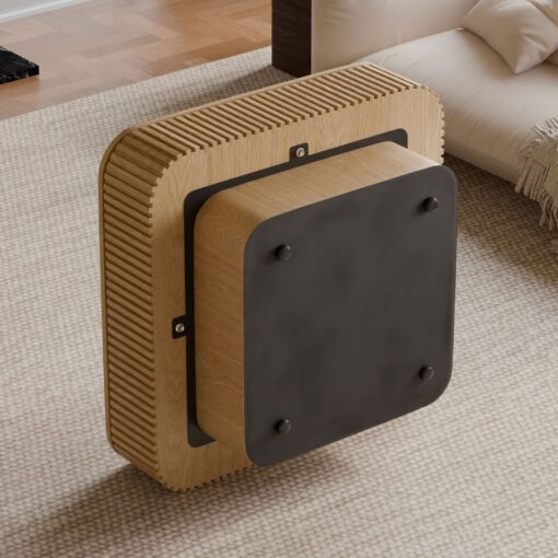 square coffee table with storage solid wood