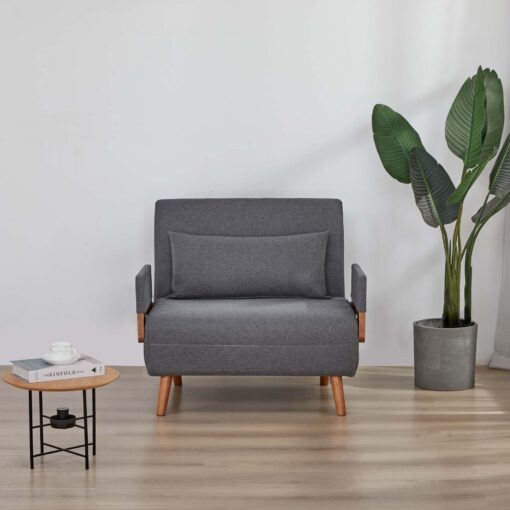 trio modern convertible sleeper sofa bed