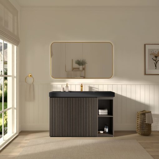 galan 48" smoked bathroom vanity