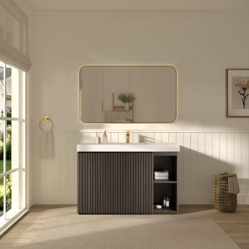 galan 48" smoked bathroom vanity