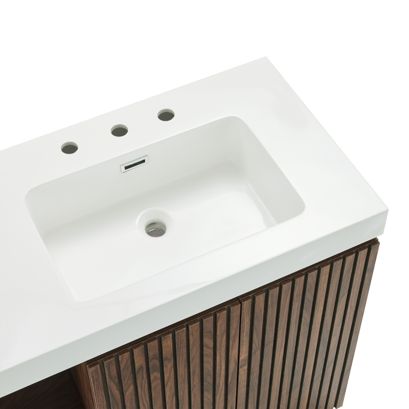 galan 60f" walnut brown bathroom vanity