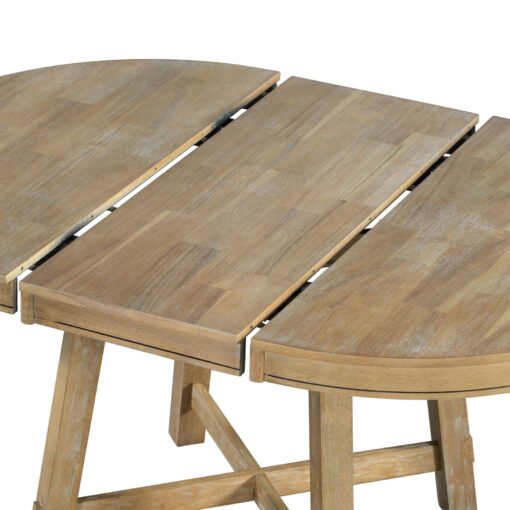 dining table farmhouse round extendable