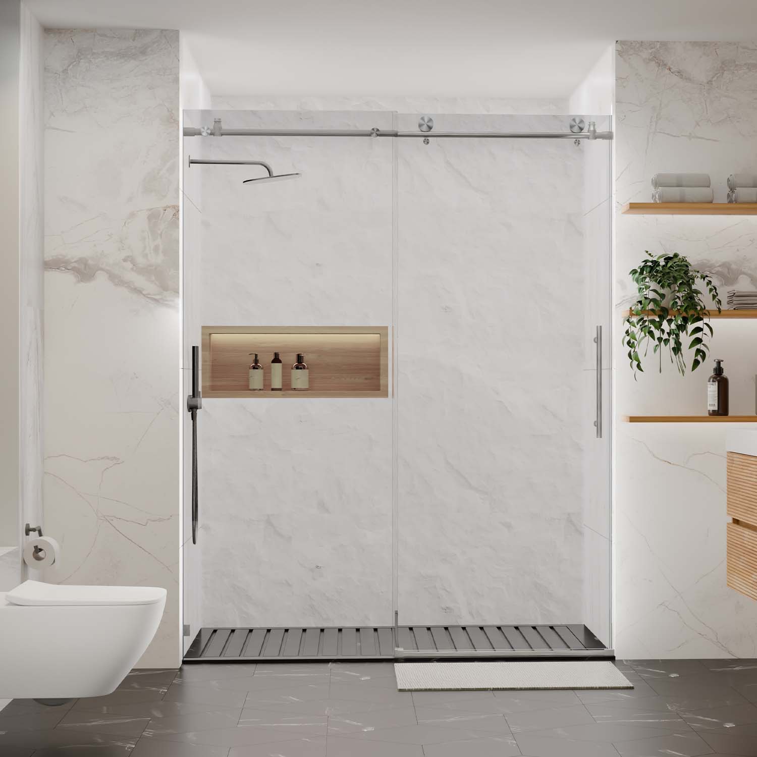 tr tn 60 x 76 white shower door