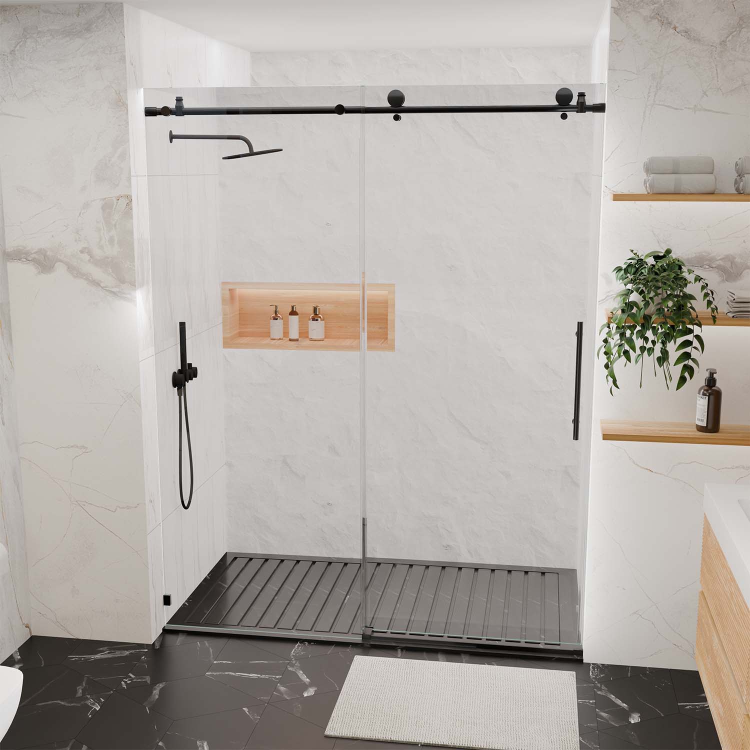 tr tn 60 x 76 white shower door