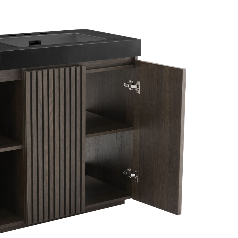galan 60f" smoked oak bathroom vanity