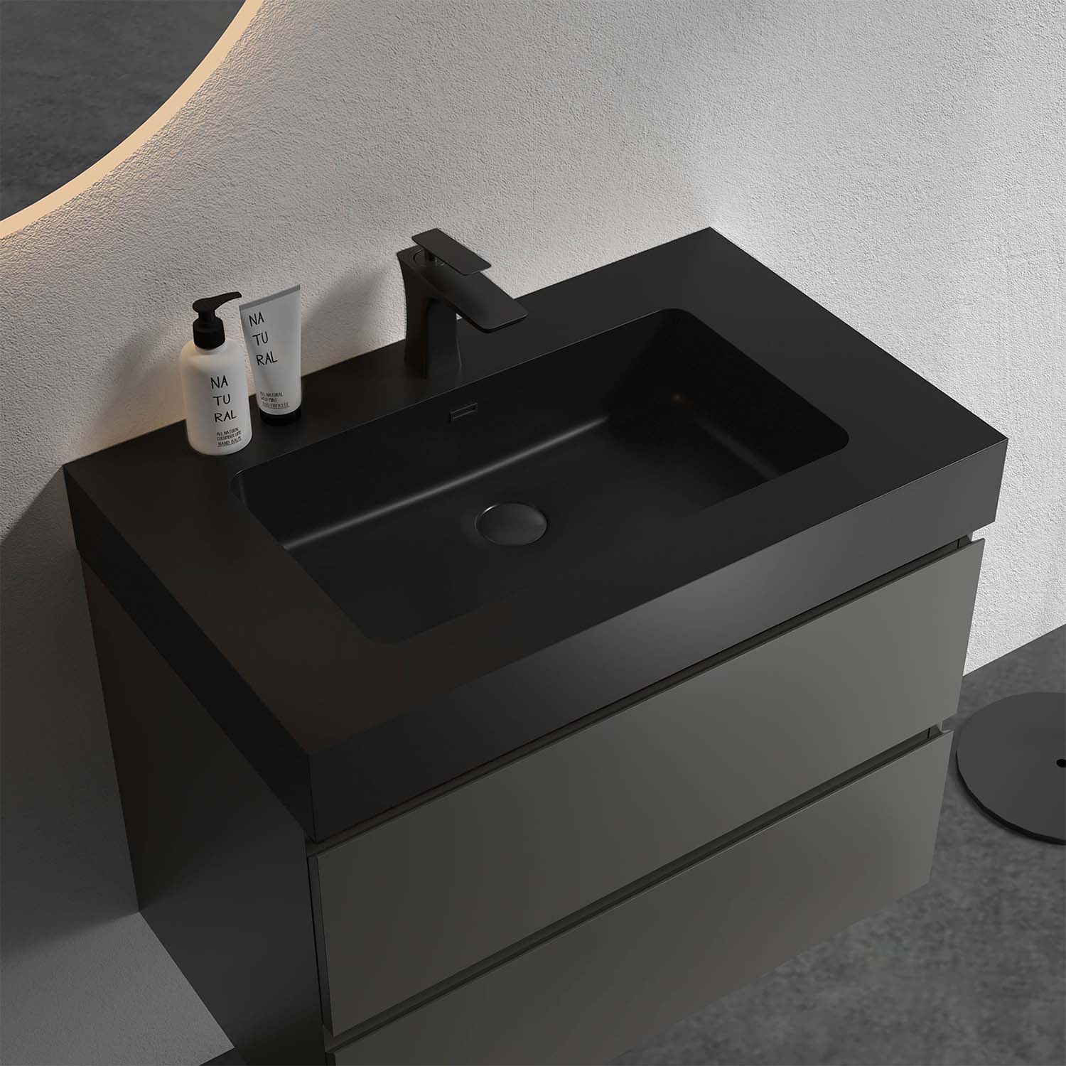 alice 30" gray bathroom vanity with sink