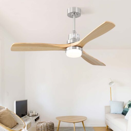 52 inch wood ceiling fan with 3 wood blade