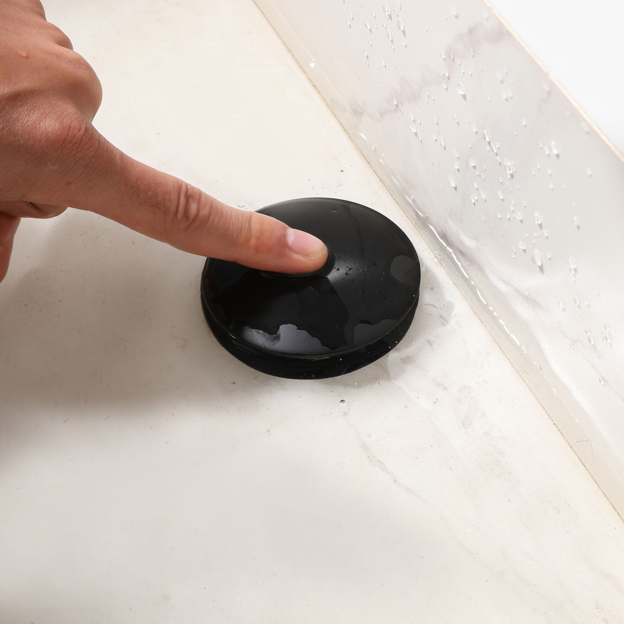 pop up drain matte black for bathroom sink