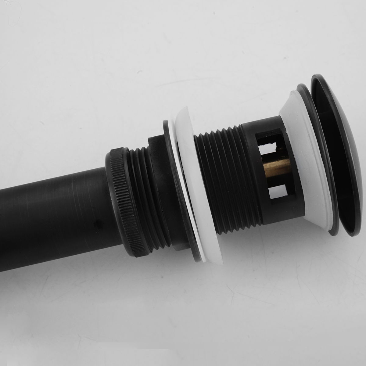 pop up drain matte black for bathroom sink