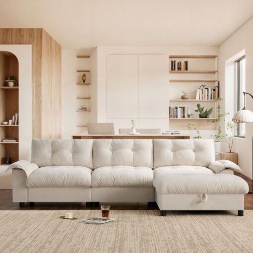 l shape with multifunctional sectional sofa