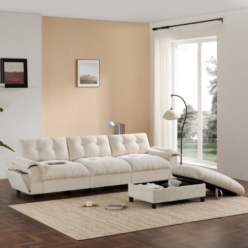 l shape with multifunctional sectional sofa