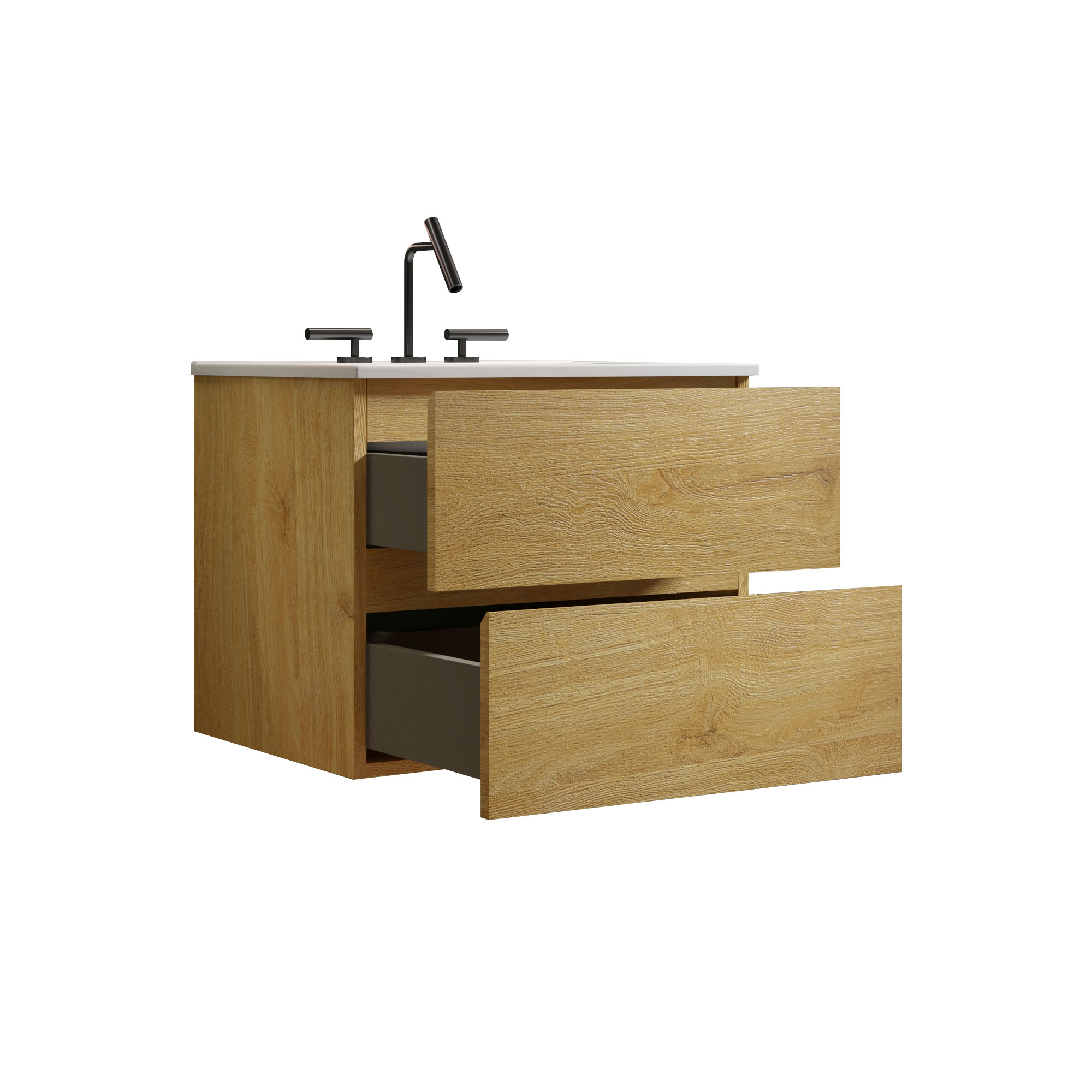 tia 24" natural oak bathroom vanity with sink