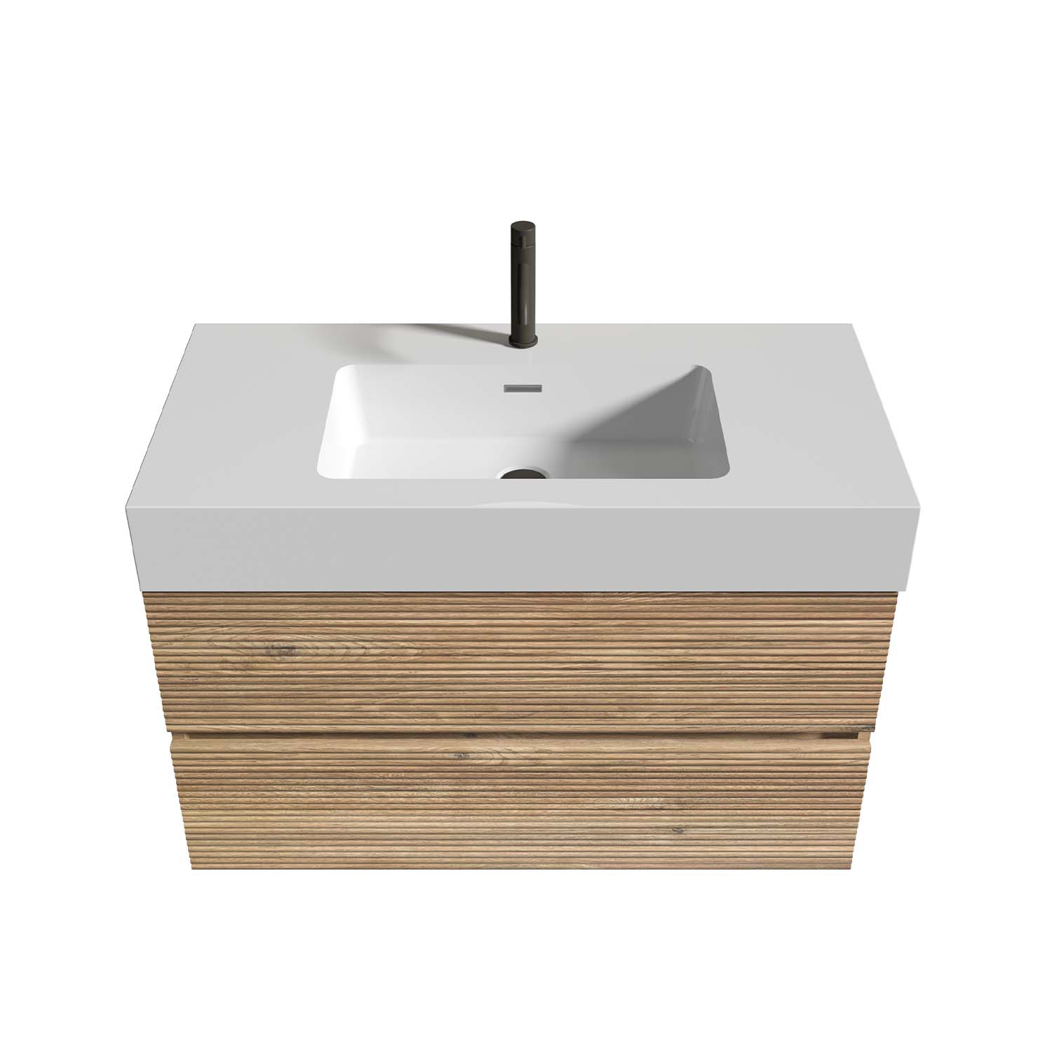 grace 30" oak bathroom vanity with sink