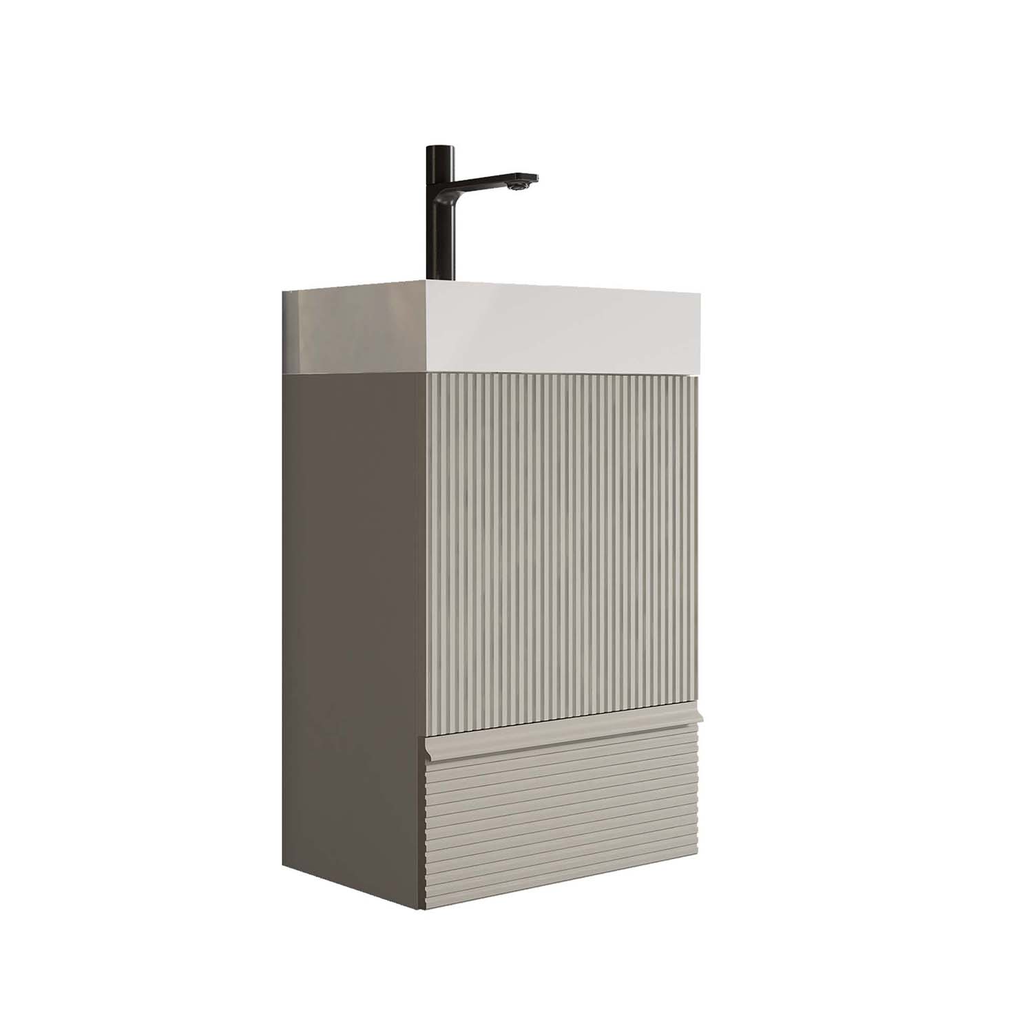 gada 20" cashmere grey bathroom vanity with sink