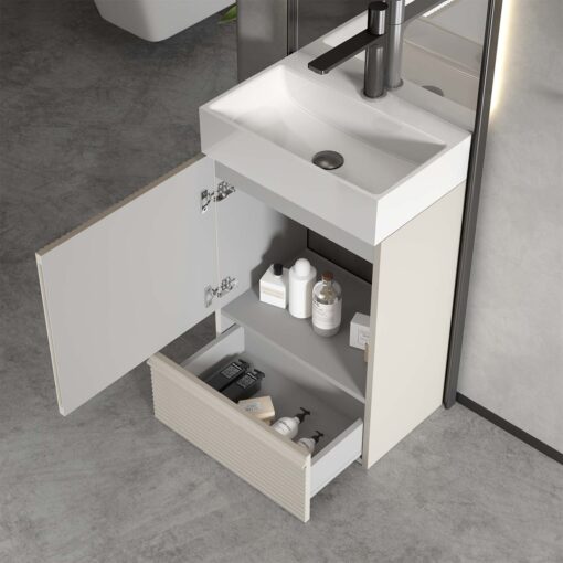 gada 20" cashmere grey bathroom vanity with sink