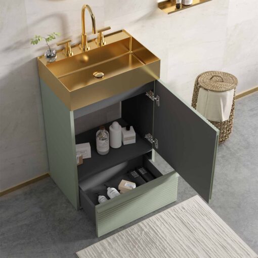 gada pro 20" light green bathroom vanity with sink