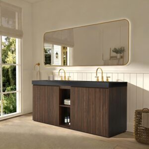 galan 72" winston walnut bathroom vanity