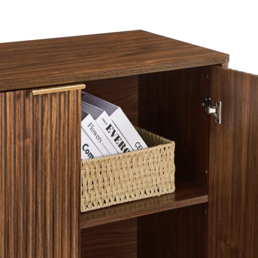 curved contour design storage cabinet