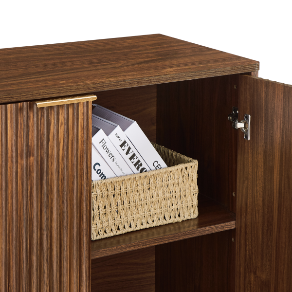 curved contour design storage cabinet