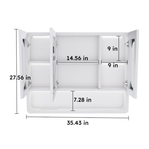 bathroom mirror cabinet with led lights