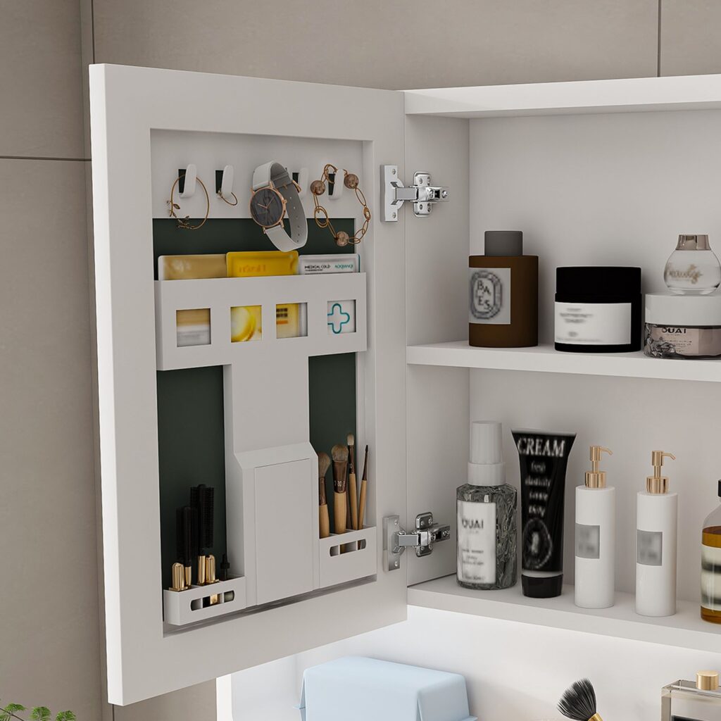 bathroom mirror cabinet with led lights