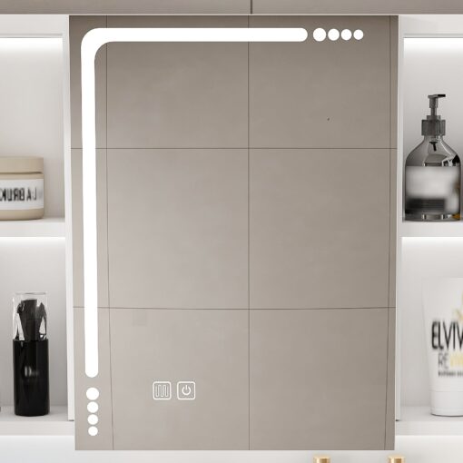 bathroom mirror cabinet with led lights