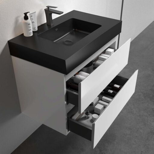 alice 36" white bathroom vanity with sink