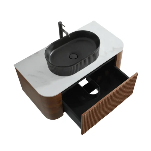 erba 36w walnut bathroom vanity with sink