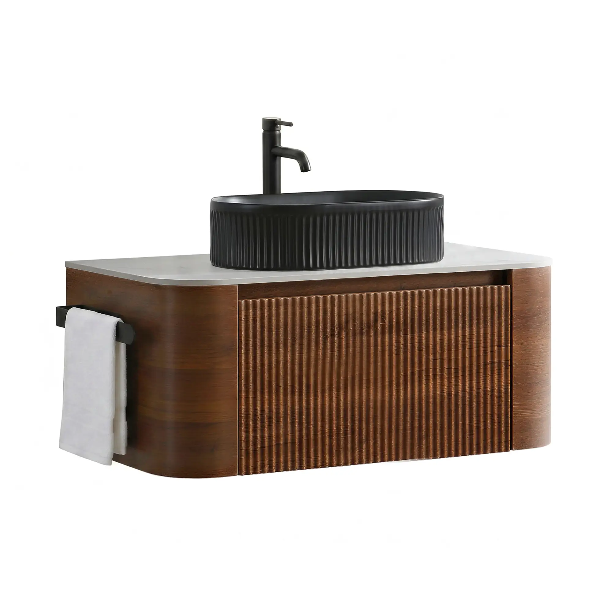 erba 36w walnut bathroom vanity with sink