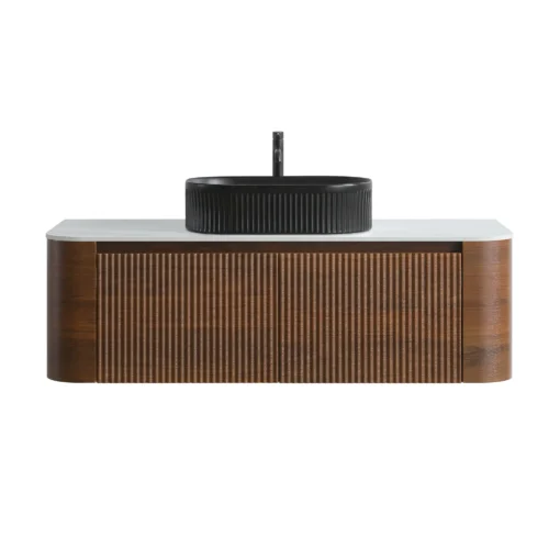 erba 48w walnut bathroom vanity with sink